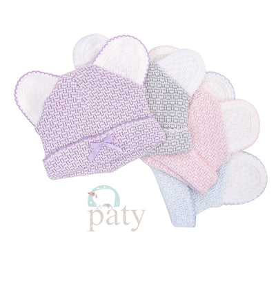 Paty Knit Bear Beanie #214