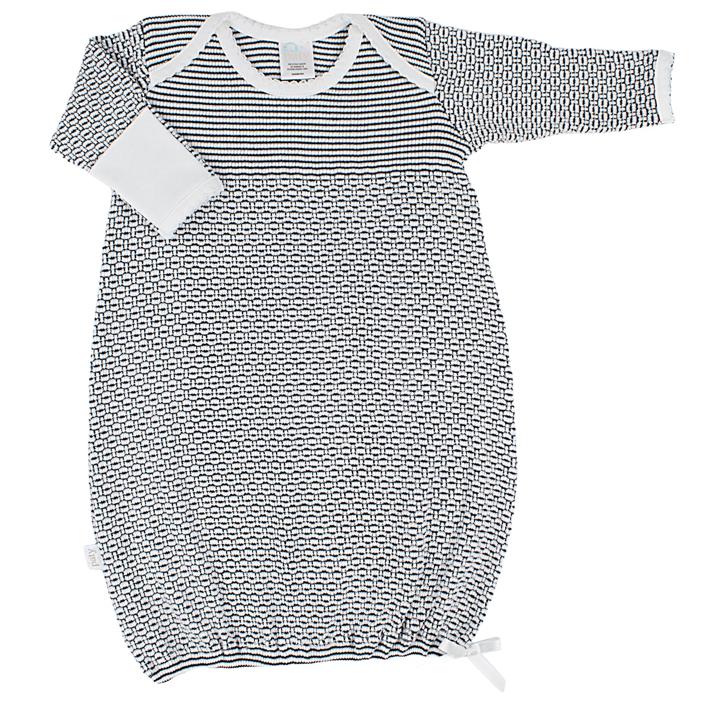 Solid Color Overlap Shoulder Gown with Pima Trim