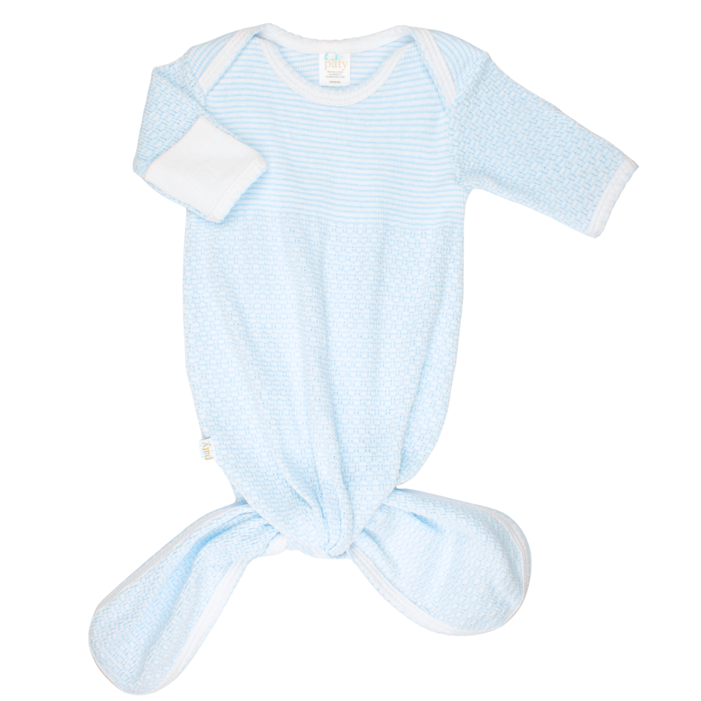 Knotted Overlap Shoulder Gown