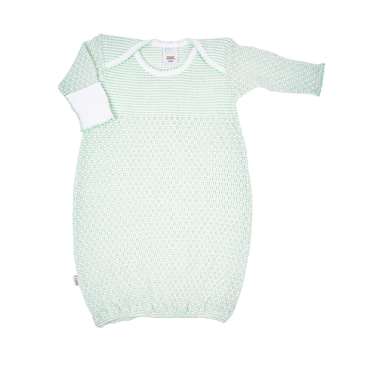 Paty Knit Overlap Shoulder Gown (Solid Color, No Bow) #215X