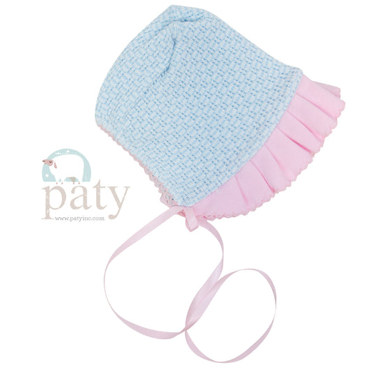 Solid Color Bonnet, Pima Ruffle #218J