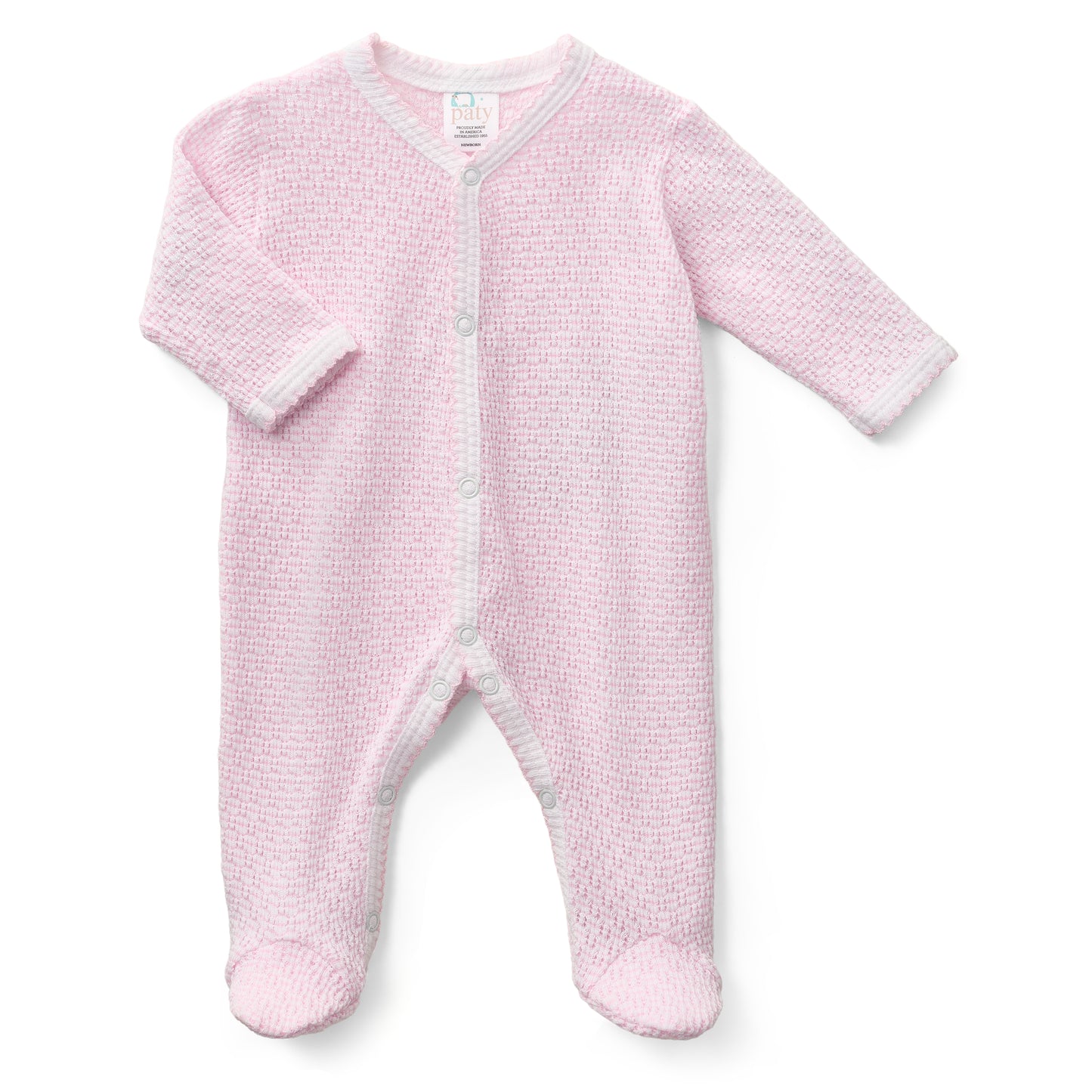 Paty Knit Solid Color Footie