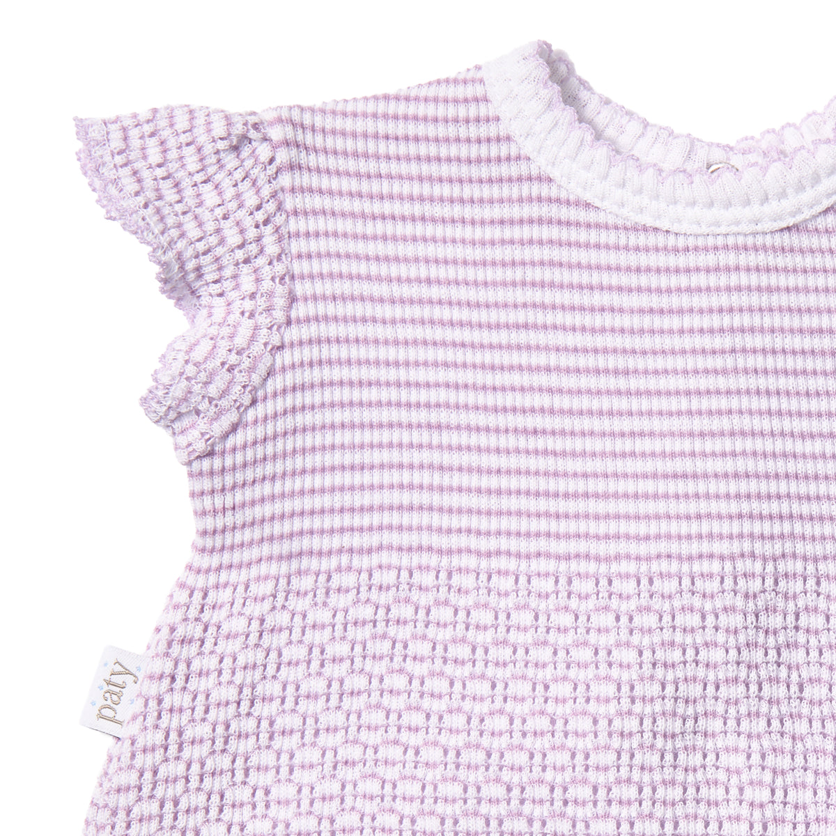 PatyKnit™ Flutter Sleeve Diaper Set with Bows