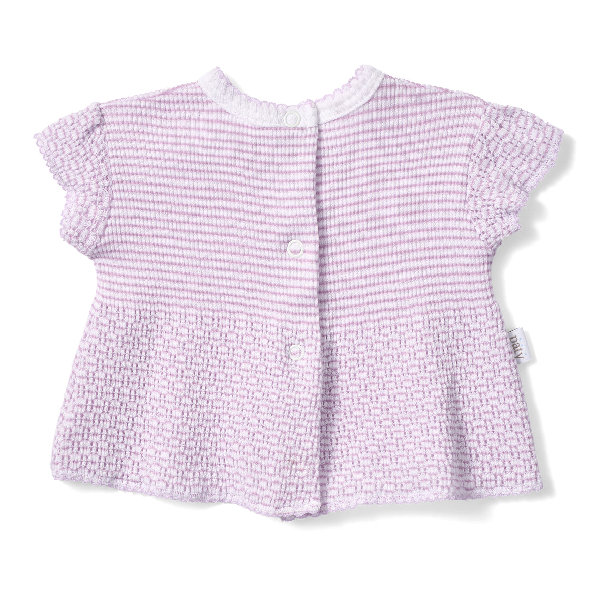 PatyKnit™ Flutter Sleeve Diaper Set with Bows