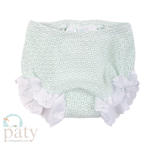 Paty Knit Eyelet Diaper Cover - Solid Color