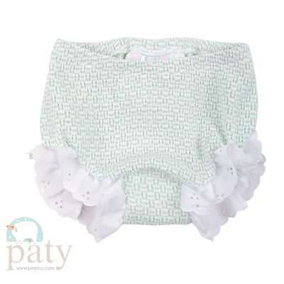 Paty Knit Eyelet Diaper Cover - Solid Color