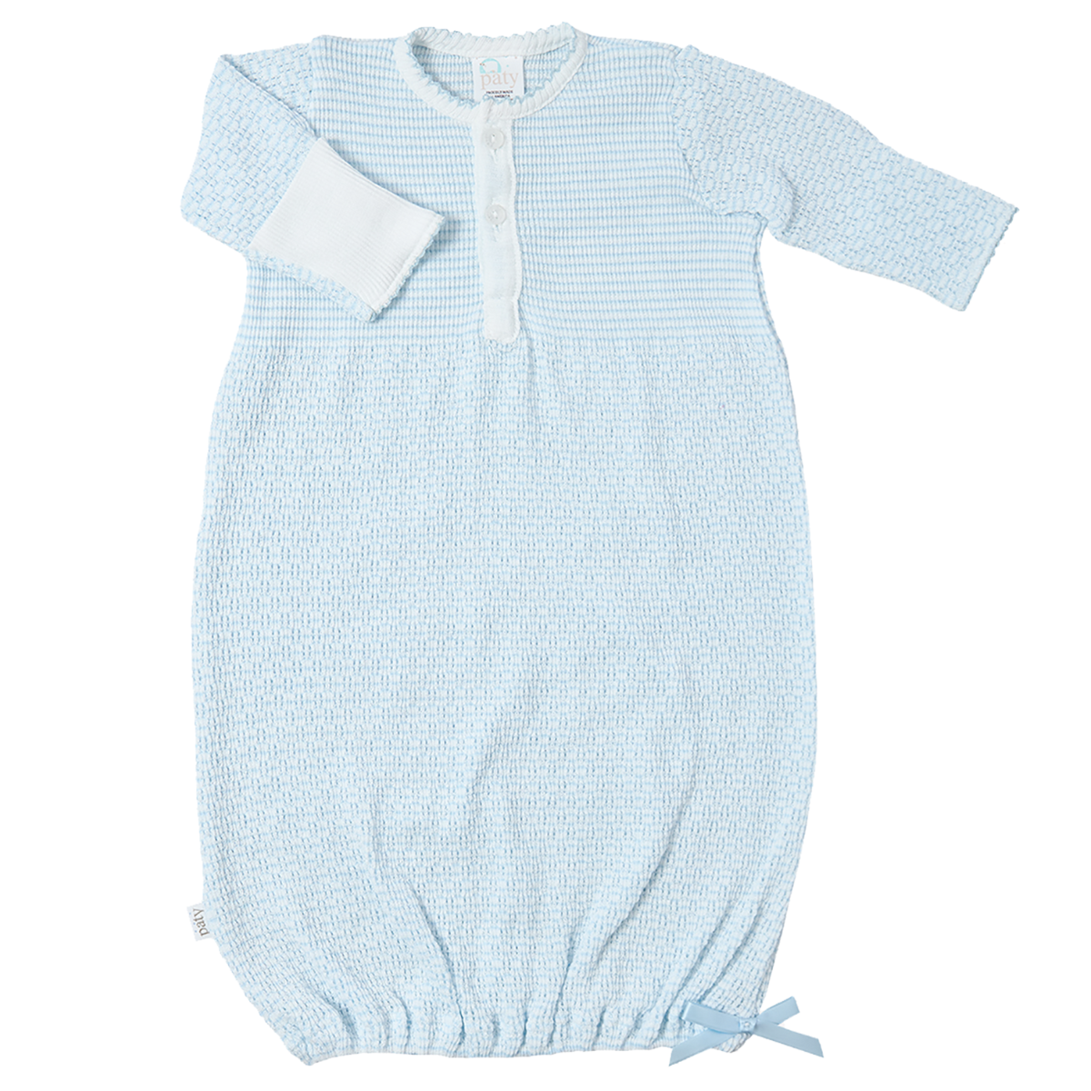 Solid Color Placket Gown