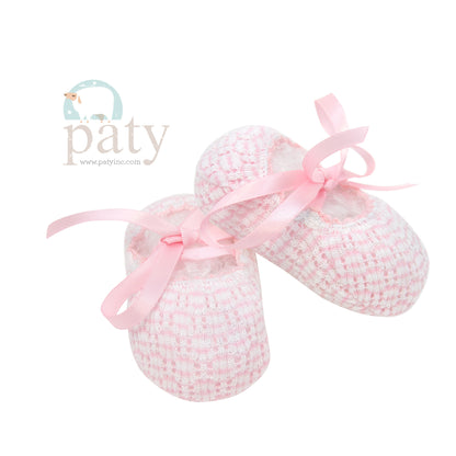 Pink Paty Knit Slippers
