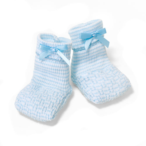 Paty Knit Solid Color Booties