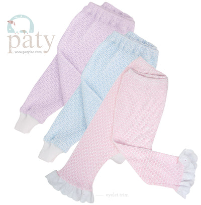 Paty Knit Leggings with or without Eyelet #259, #259E