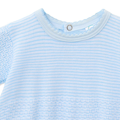 Paty Knit Solid Color Bubble with Pima Trim
