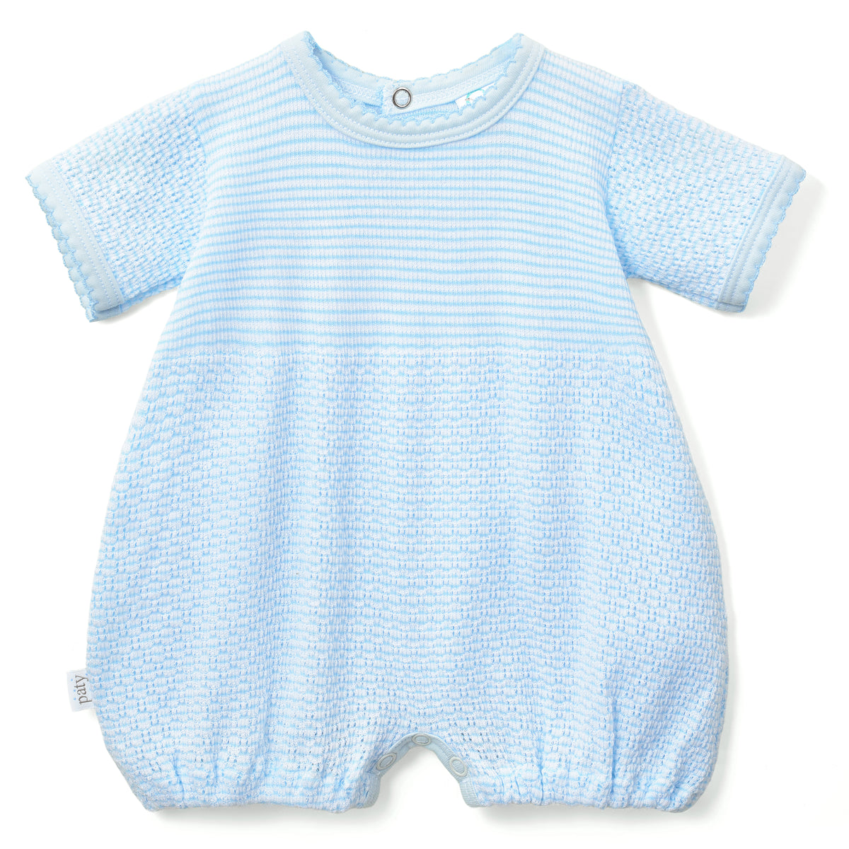 PatyKnit™ Solid Color Bubble with Pima Trim