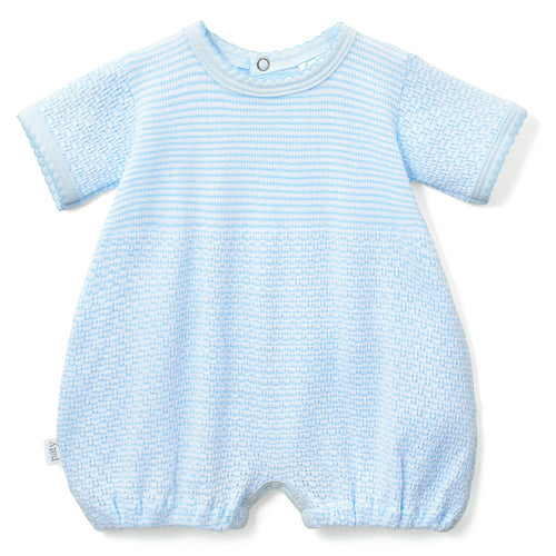 Paty Knit Solid Color Bubble with Pima Trim