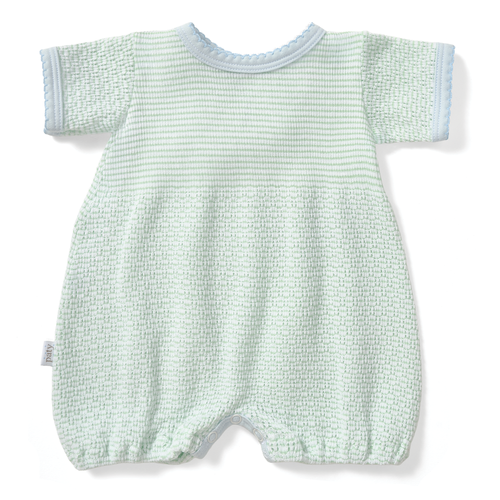 Paty Knit Solid Color Bubble with Pima Trim