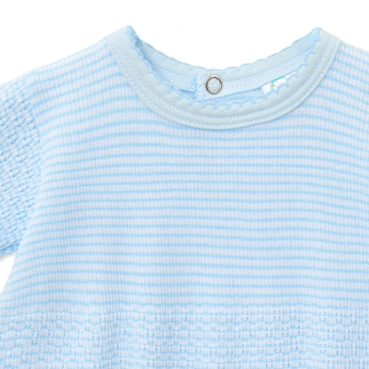 Paty Knit Solid Color Bubble with Pima Trim