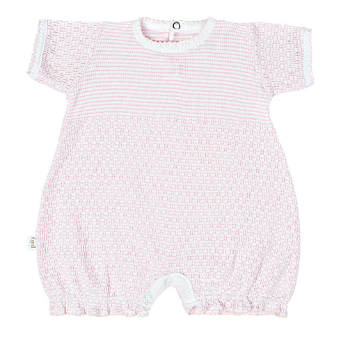 Solid Color Ruffle Hem Bubble