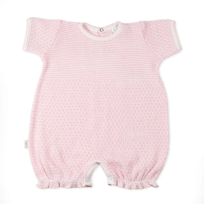 Paty Knit Monogrammed Bubble with Ruffle Hem