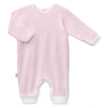 Paty Knit Long Sleeve Solid Color Romper