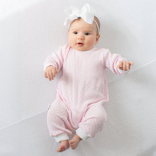 Paty Knit Long Sleeve Solid Color Romper