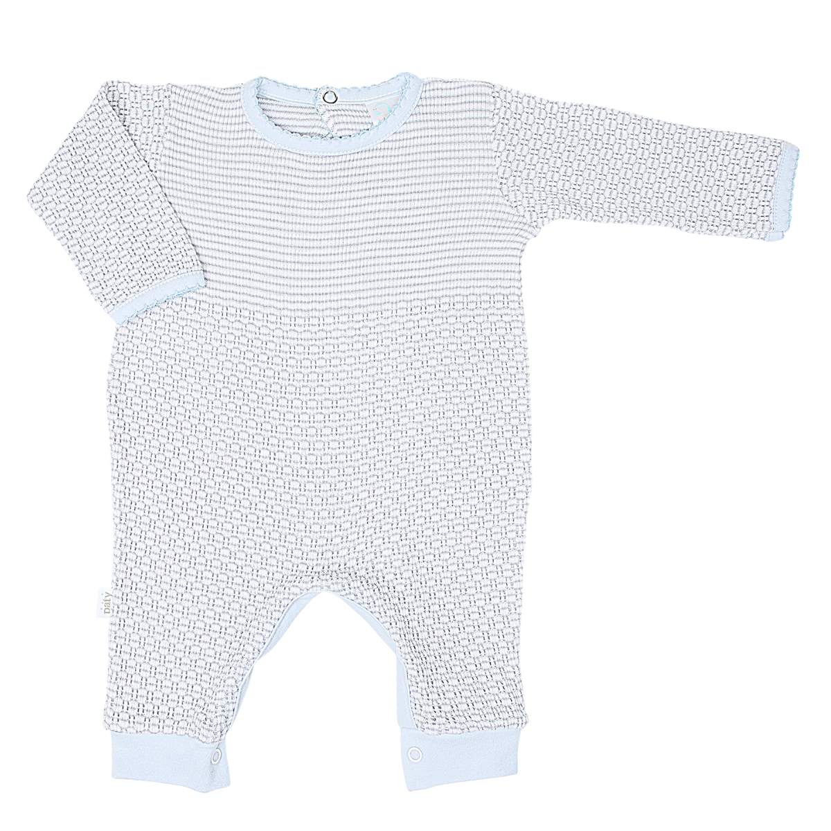 Paty Knit Romper with Pima Binding (Long Sleeve) #266LSJ