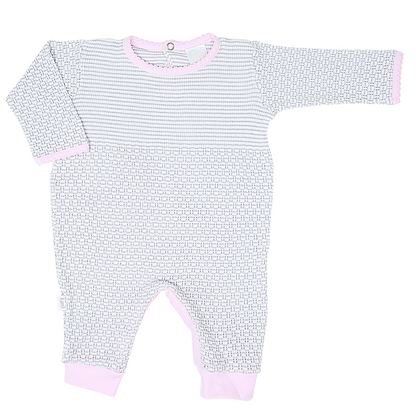 Paty Knit Romper with Pima Binding (Long Sleeve) #266LSJ