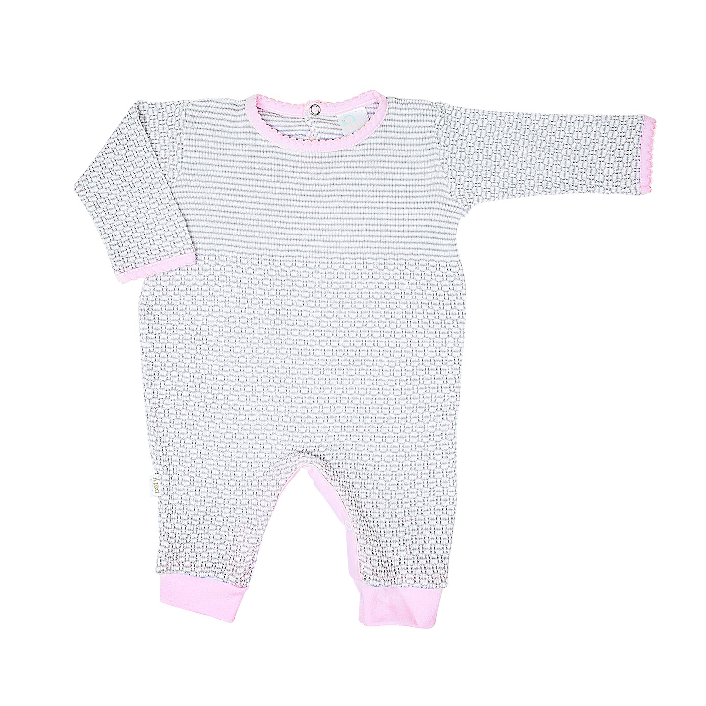 Paty Knit Romper with Pima Binding (Long Sleeve) #266LSJ