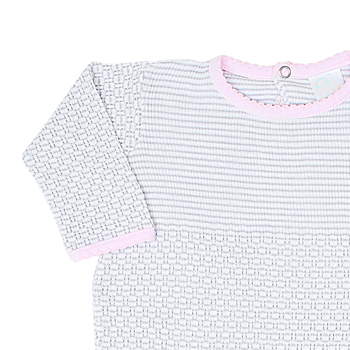 Paty Knit Romper with Pima Binding (Long Sleeve) #266LSJ