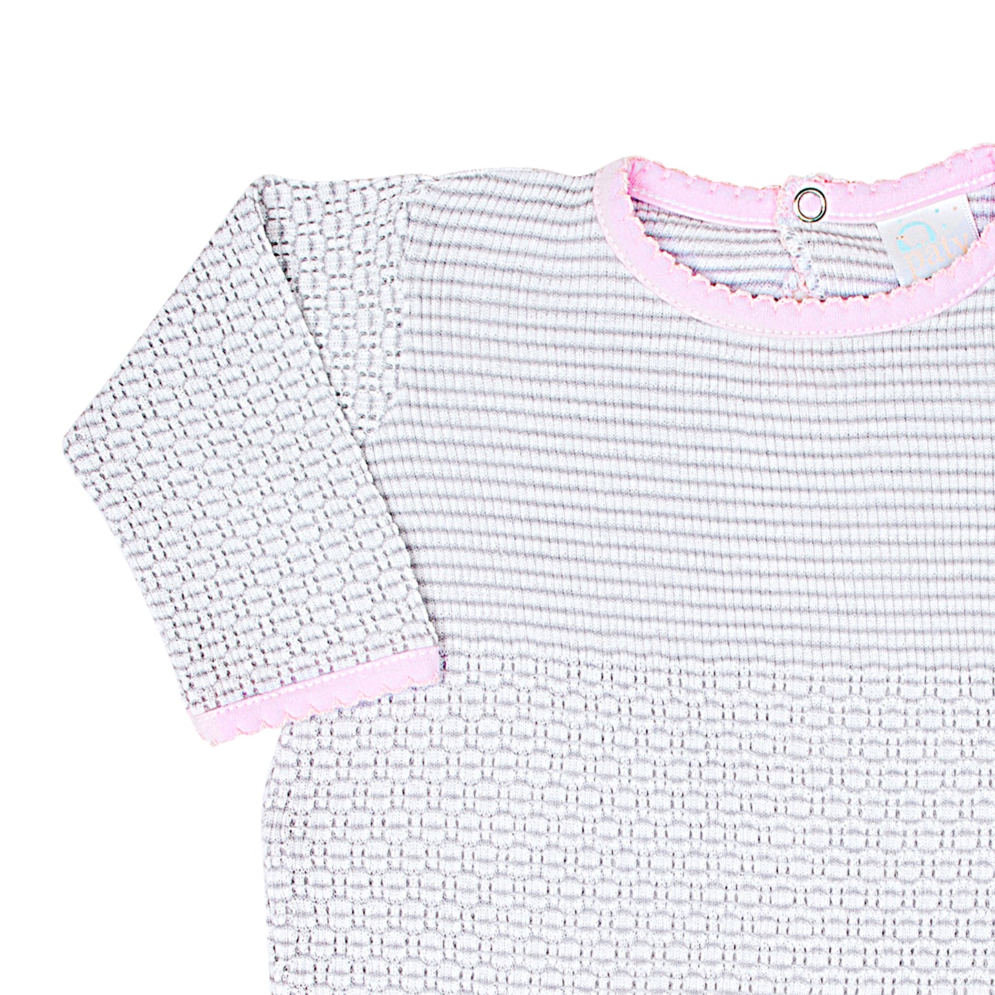 Paty Knit Romper with Pima Binding (Long Sleeve) #266LSJ