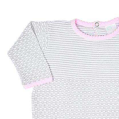 Paty Knit Romper with Pima Binding (Long Sleeve) #266LSJ