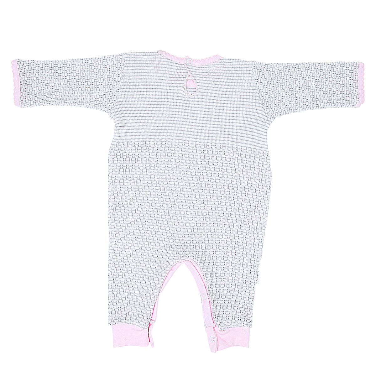 Paty Knit Romper with Pima Binding (Long Sleeve) #266LSJ