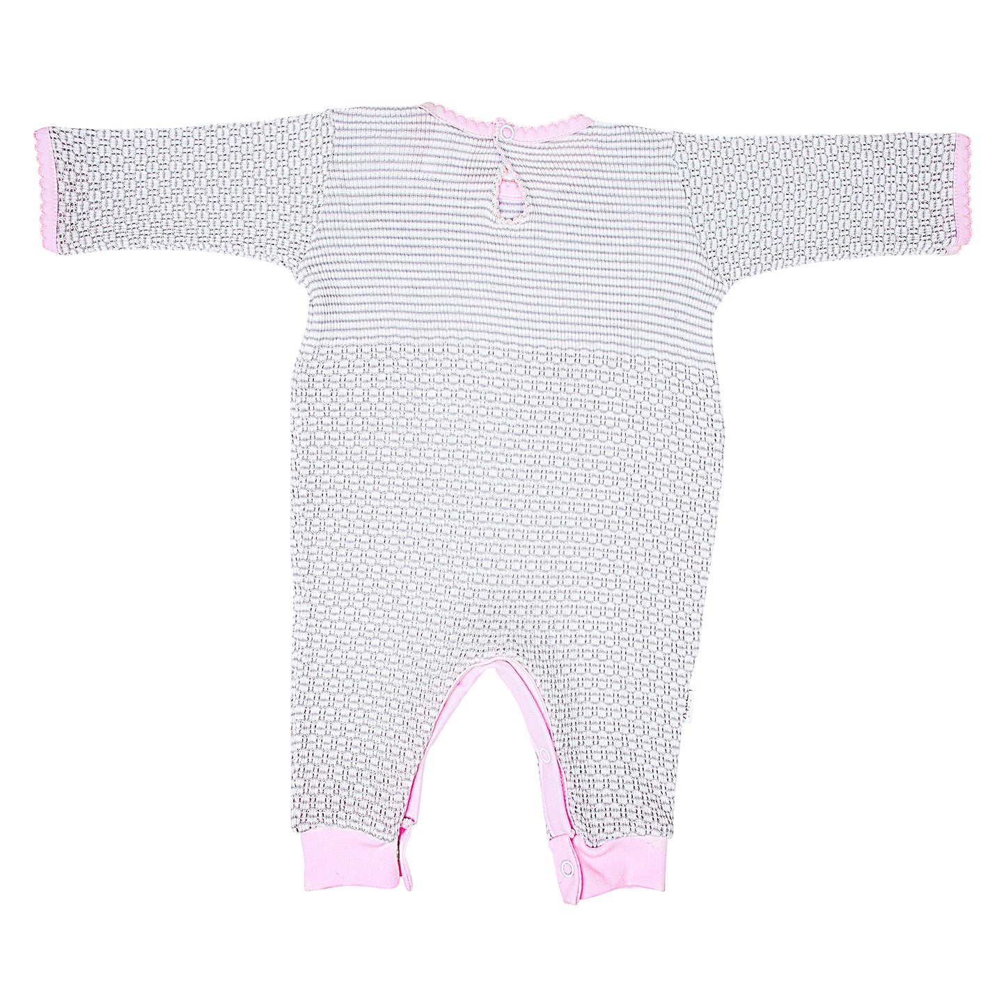 Paty Knit Romper with Pima Binding (Long Sleeve) #266LSJ