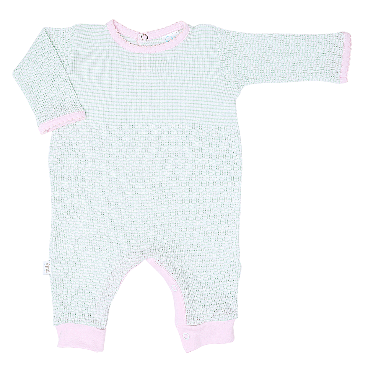 Paty Knit Romper with Pima Binding (Long Sleeve) #266LSJ