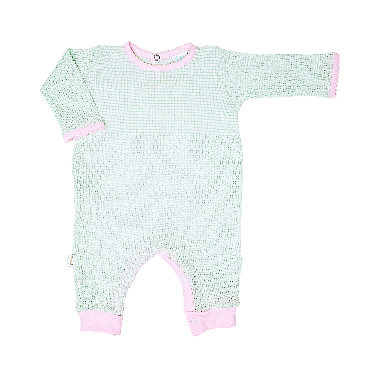 Paty Knit Romper with Pima Binding (Long Sleeve) #266LSJ