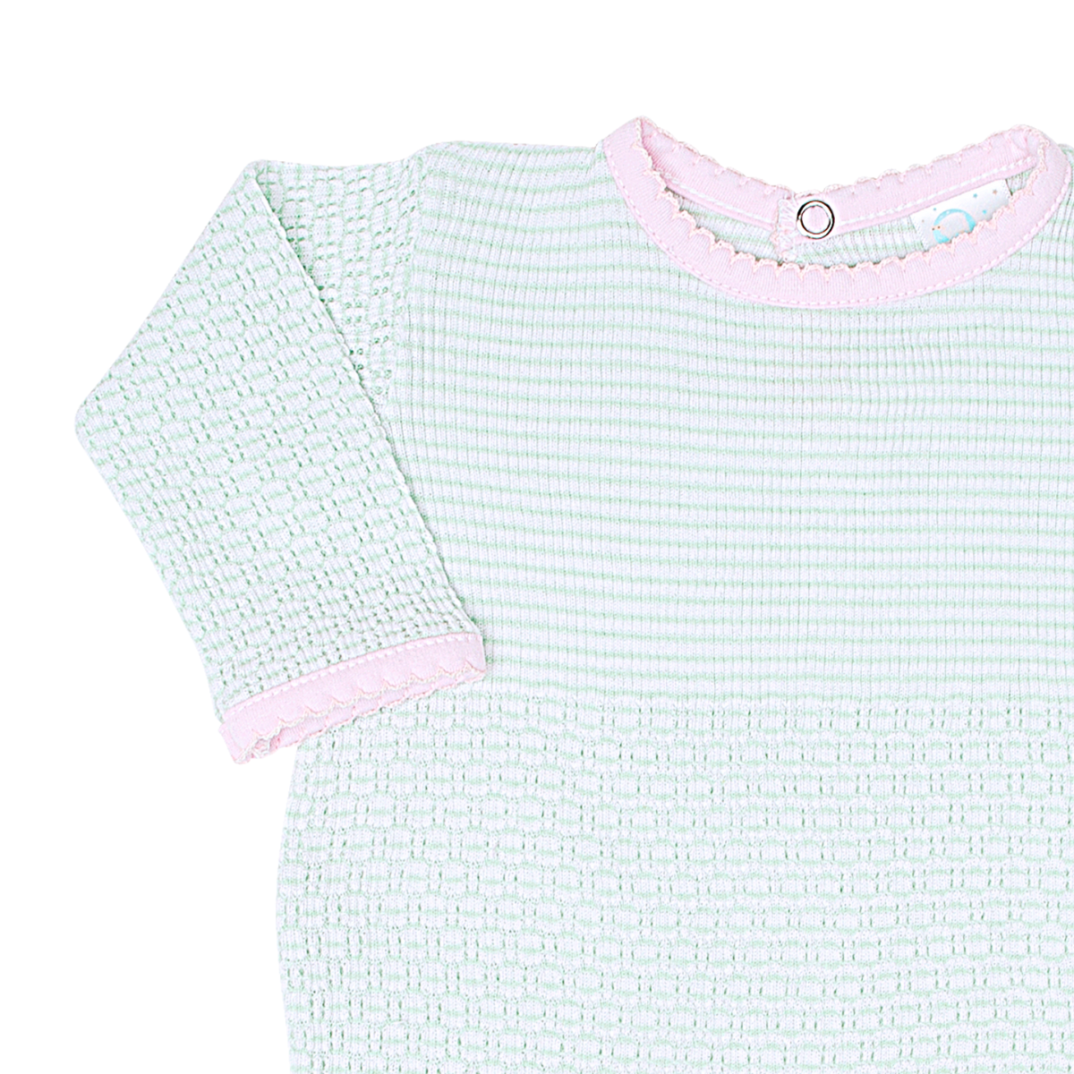 Paty Knit Romper with Pima Binding (Long Sleeve) #266LSJ