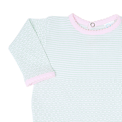 Paty Knit Romper with Pima Binding (Long Sleeve) #266LSJ