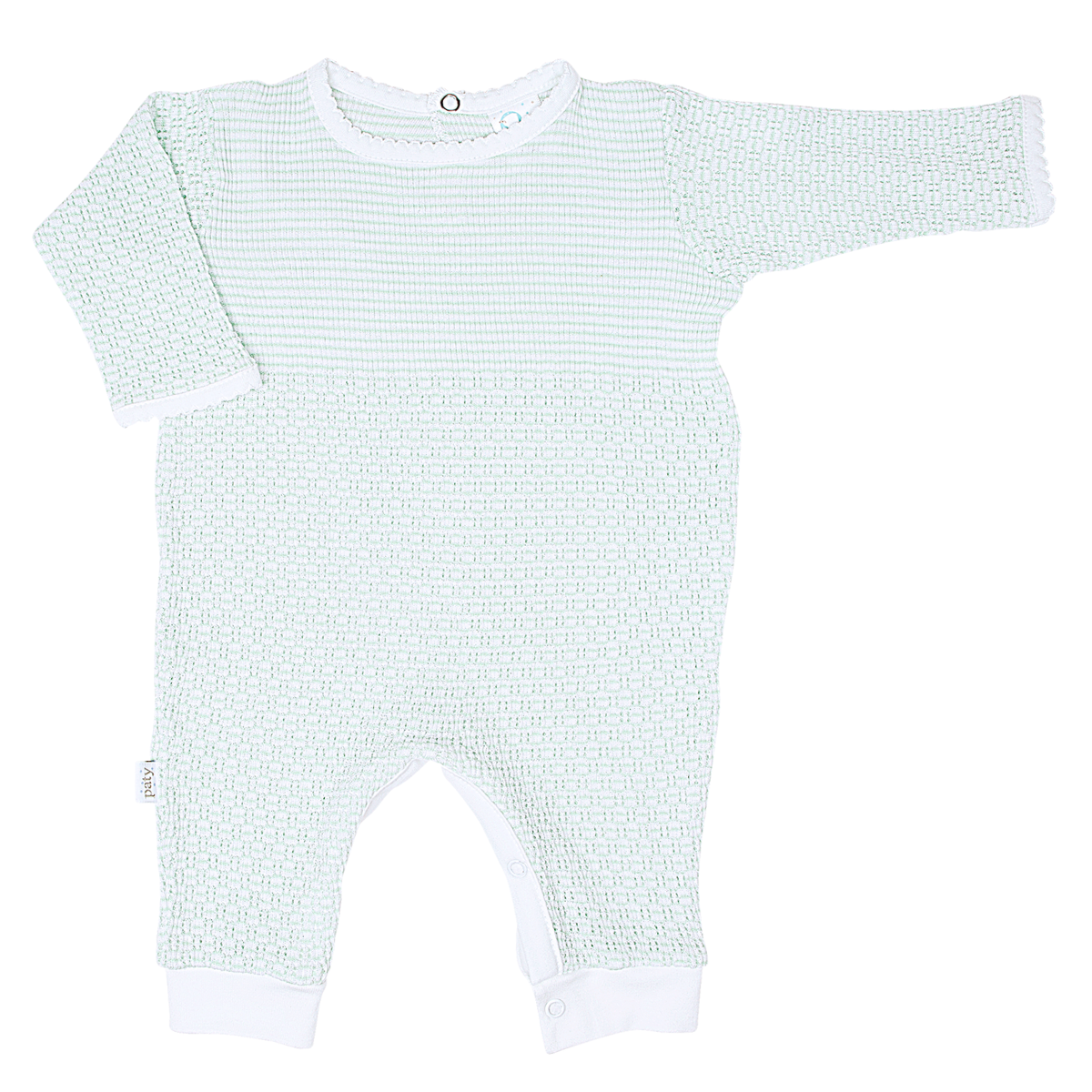 Paty Knit Romper with Pima Binding (Long Sleeve) #266LSJ