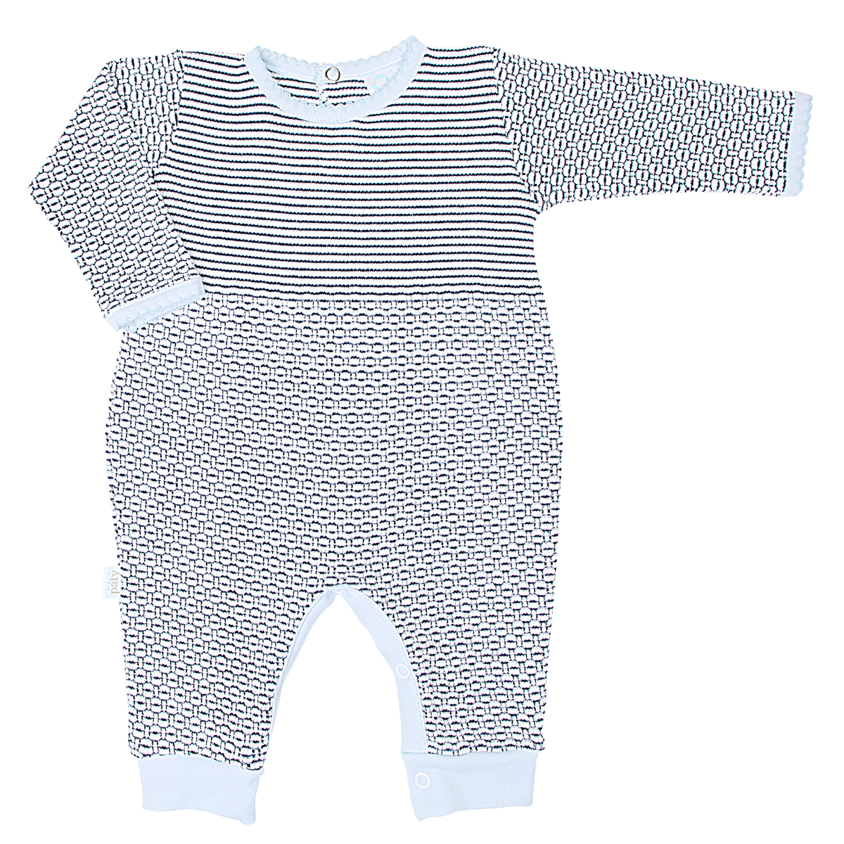 Paty Knit Romper with Pima Binding (Long Sleeve) #266LSJ