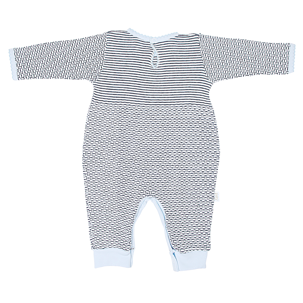 Paty Knit Romper with Pima Binding (Long Sleeve) #266LSJ