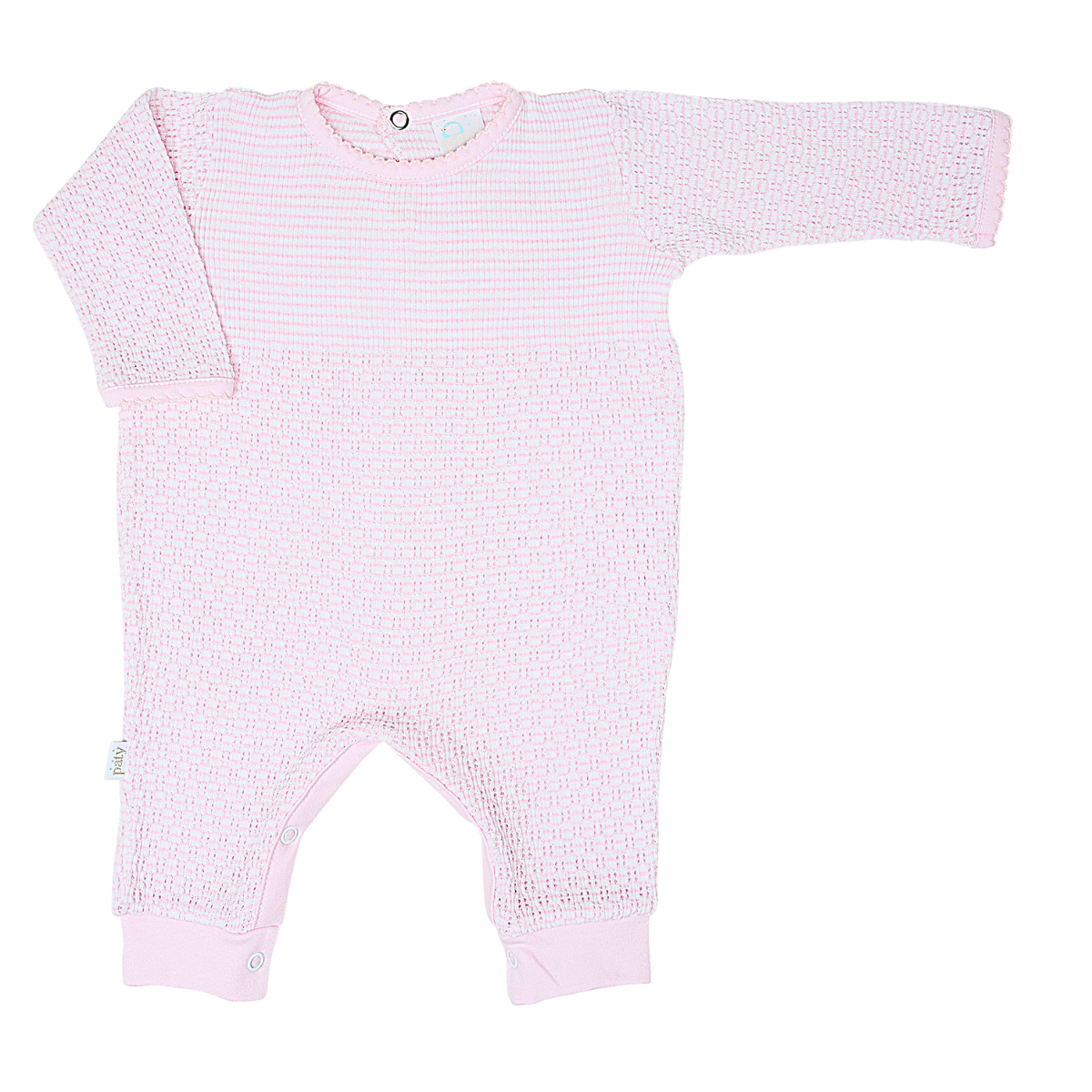 Paty Knit Romper with Pima Binding (Long Sleeve) #266LSJ