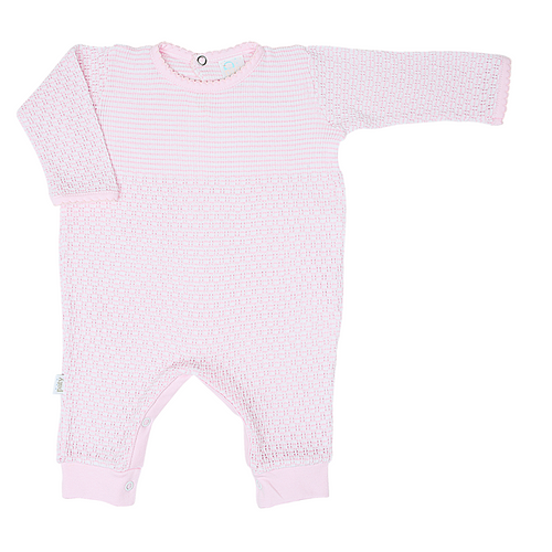 Paty Knit Romper with Pima Binding (Long Sleeve) #266LSJ