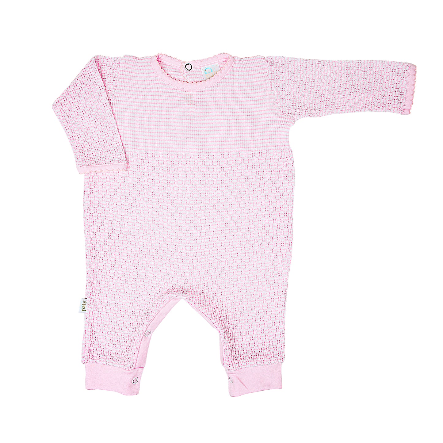Paty Knit Romper with Pima Binding (Long Sleeve) #266LSJ