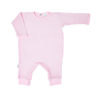 Paty Knit Romper with Pima Binding (Long Sleeve) #266LSJ