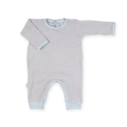 PatyKnit™ Solid Color Romper with Pima Trim