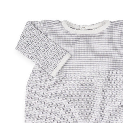 PatyKnit™ Solid Color Romper with Pima Trim