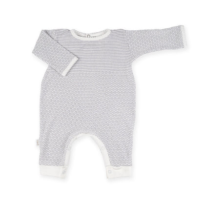 PatyKnit™ Solid Color Romper with Pima Trim