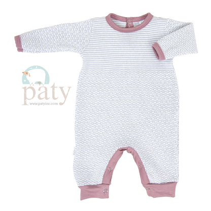 Paty Knit Romper with Pima Binding (Long Sleeve) #266LSJ