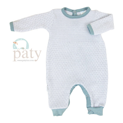 Paty Knit Romper with Pima Binding (Long Sleeve) #266LSJ