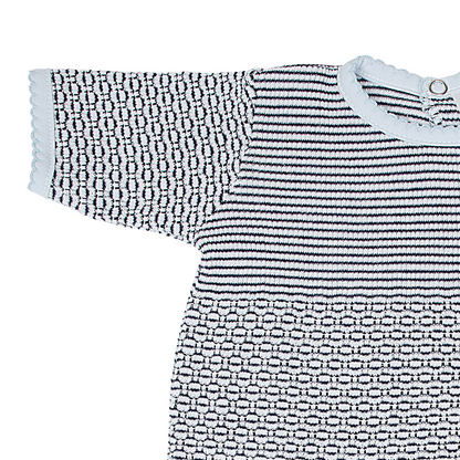 Paty Knit Romper with Pima Binding (Short Sleeve) #266SSJ
