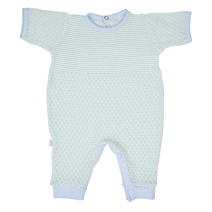 Paty Knit Romper with Pima Binding (Short Sleeve) #266SSJ