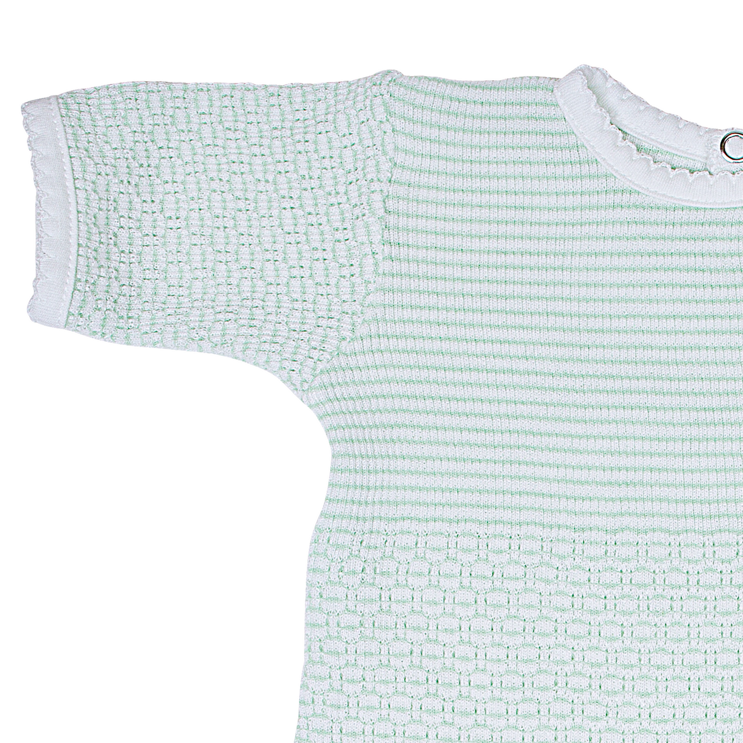 Paty Knit Romper with Pima Binding (Short Sleeve) #266SSJ